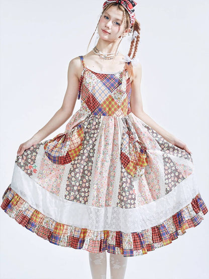 Patchwork Ribbon Garden Dress