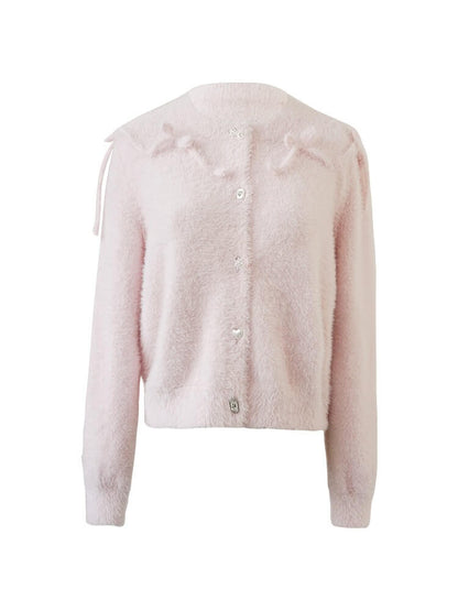 Fluffy Ribbon Bijou Cardigan