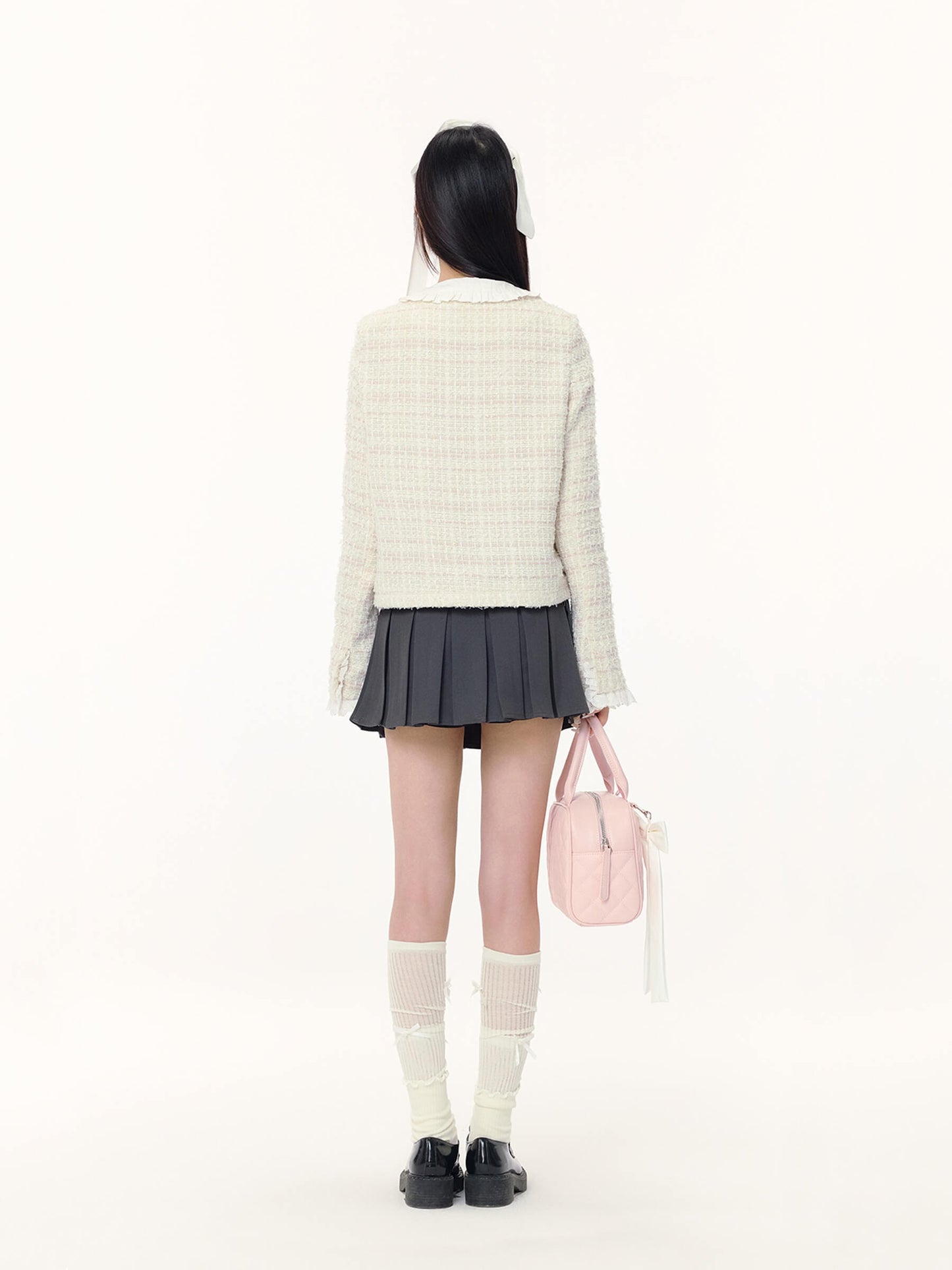 Fluffy Lace Tweed Jacket