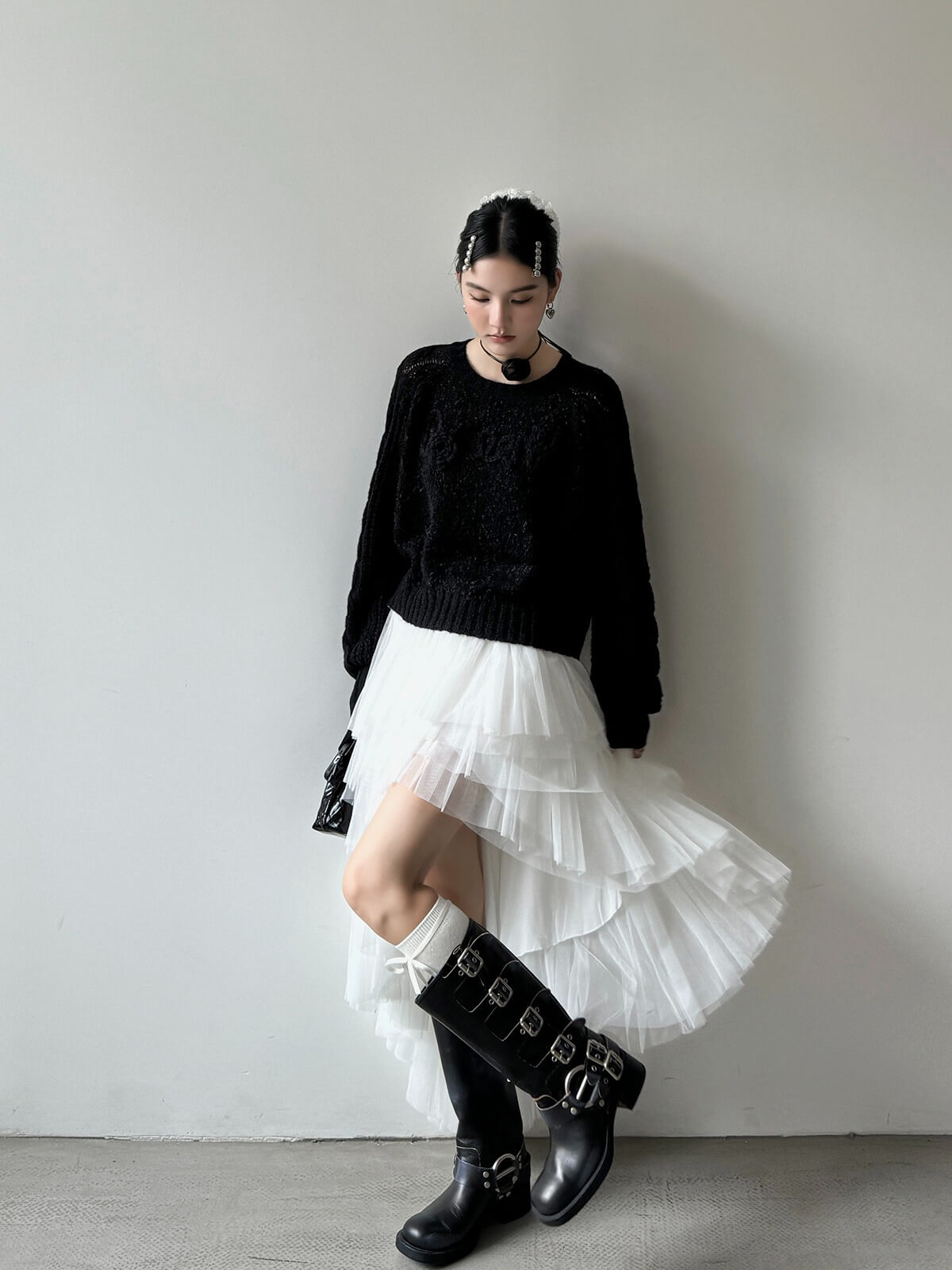 パンツ S ribbon smocking sweat pants THEREDTHREAD / ザレッドスレッド】S ribbon smocking sweat pants