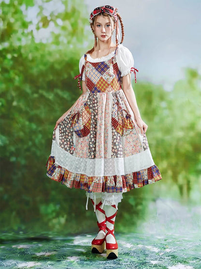 Patchwork Ribbon Garden Dress