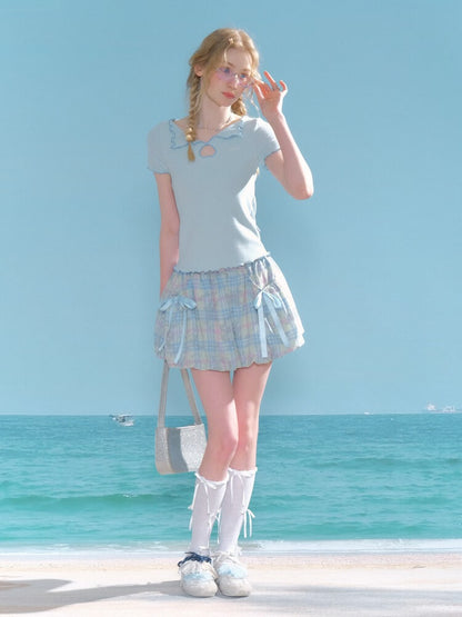 Candy Pop Checked Skirt