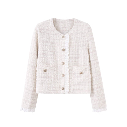 Fluffy Lace Tweed Jacket