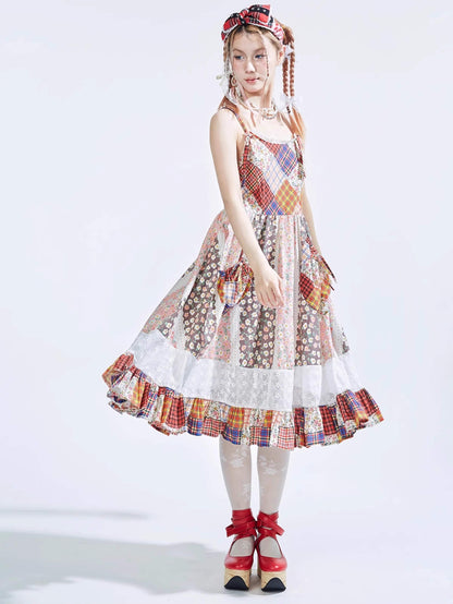 Patchwork Ribbon Garden Dress