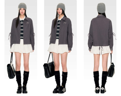 Fluffy Charm Ribbon Blouson（全2色）