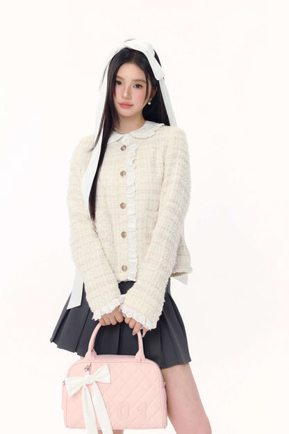 Fluffy Lace Tweed Jacket
