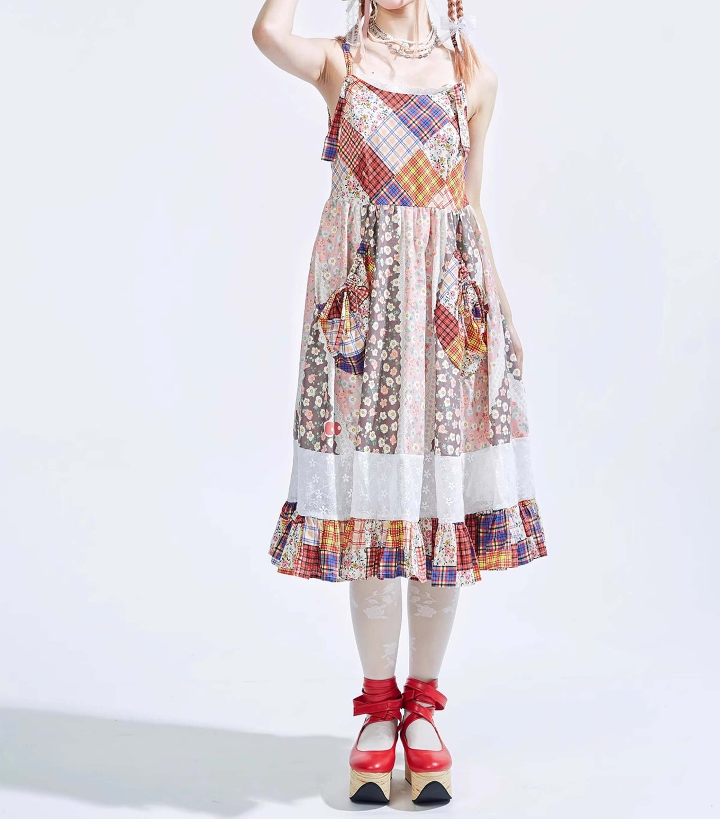 Patchwork Ribbon Garden Dress