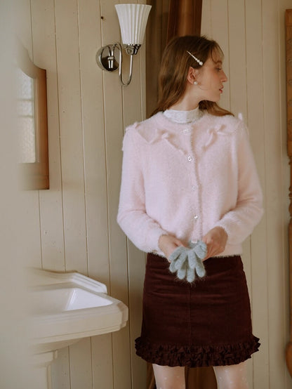 Fluffy Ribbon Bijou Cardigan