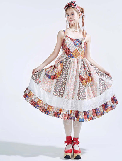 Patchwork Ribbon Garden Dress