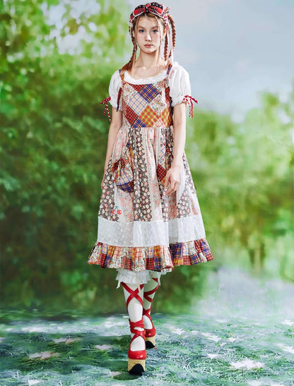 Patchwork Ribbon Garden Dress