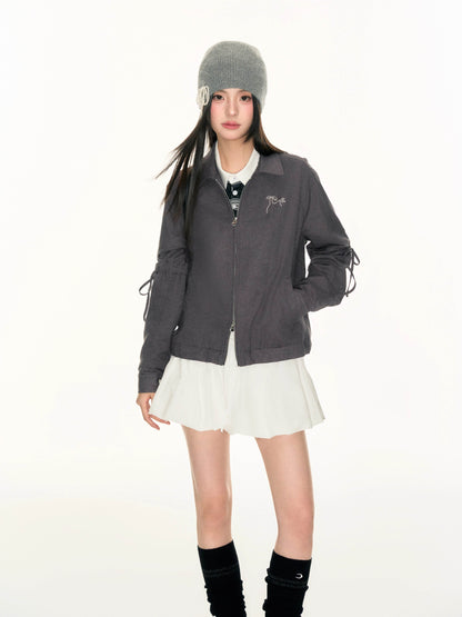 Fluffy Charm Ribbon Blouson（全2色）