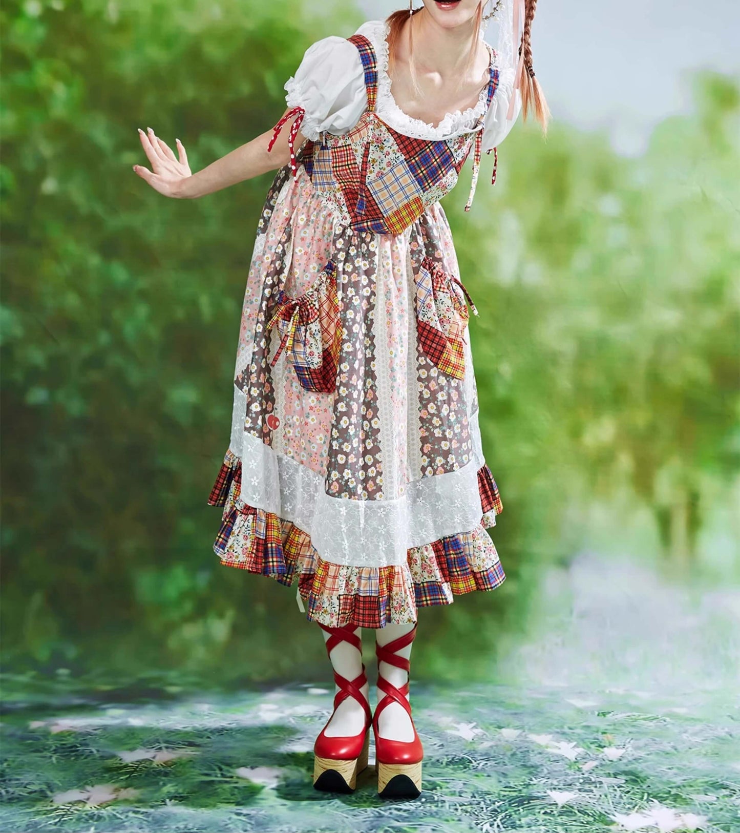 Patchwork Ribbon Garden Dress