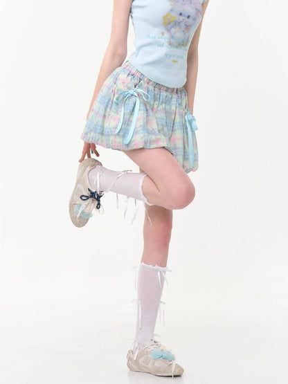Candy Pop Checked Skirt