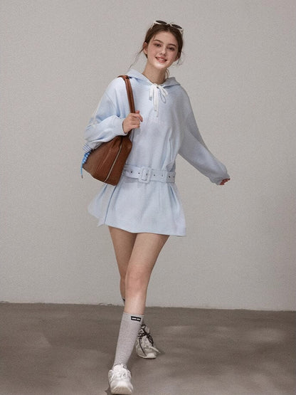 Pastel Sky Pop Hoodie Onepiece