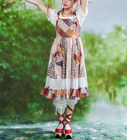 Patchwork Ribbon Garden Dress