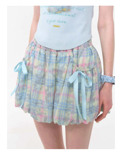 Candy Pop Checked Skirt
