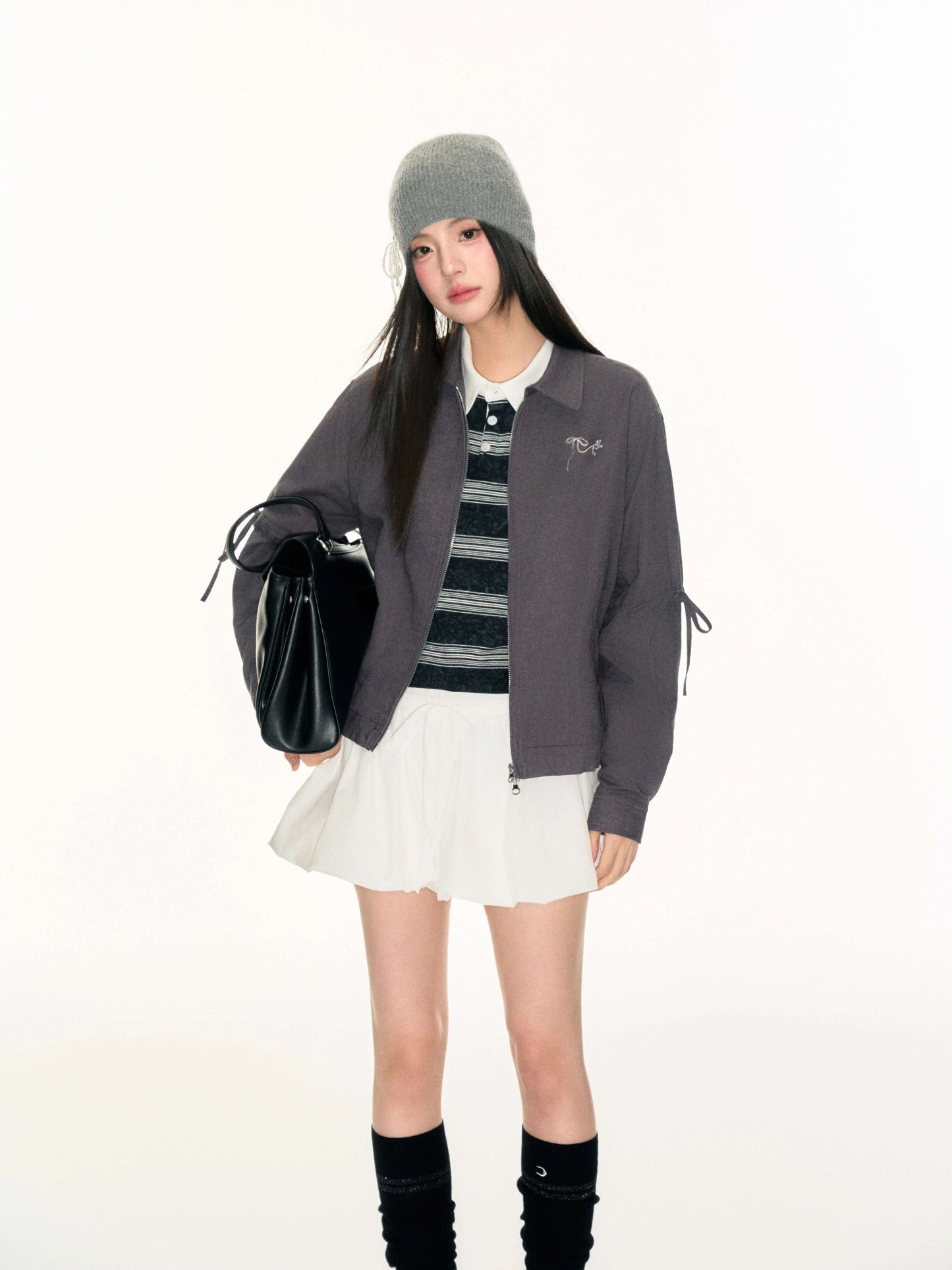 Fluffy Charm Ribbon Blouson（全2色）