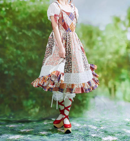 Patchwork Ribbon Garden Dress