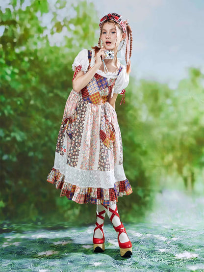 Patchwork Ribbon Garden Dress