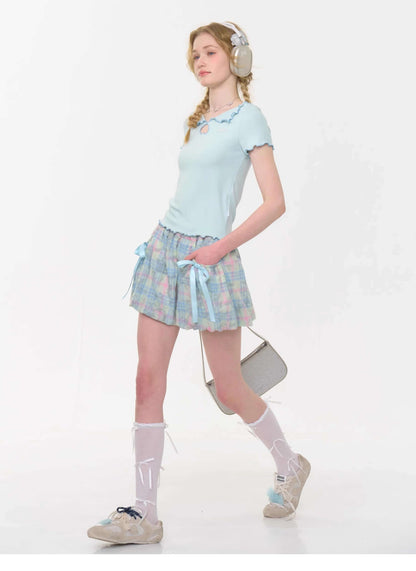 Candy Pop Checked Skirt