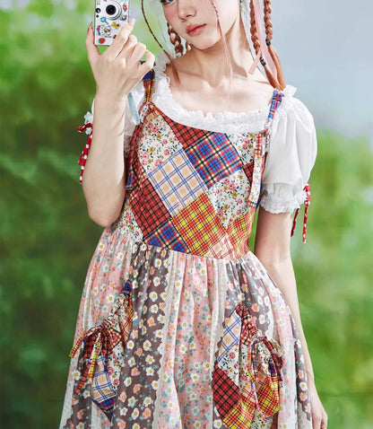 Patchwork Ribbon Garden Dress