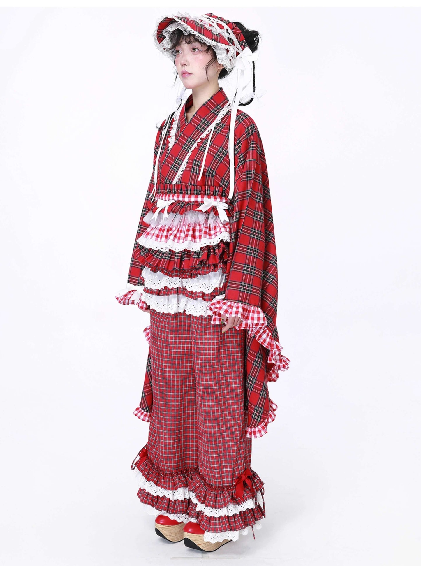 Candy Sweet Check Frill Pants