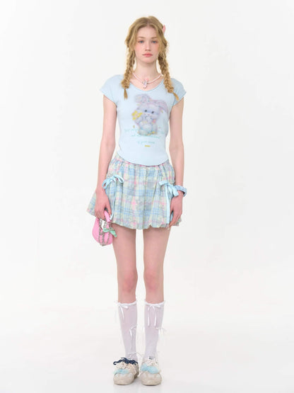 Candy Pop Checked Skirt