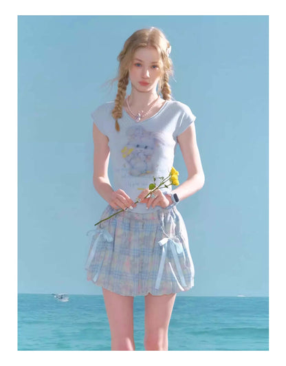 Candy Pop Checked Skirt