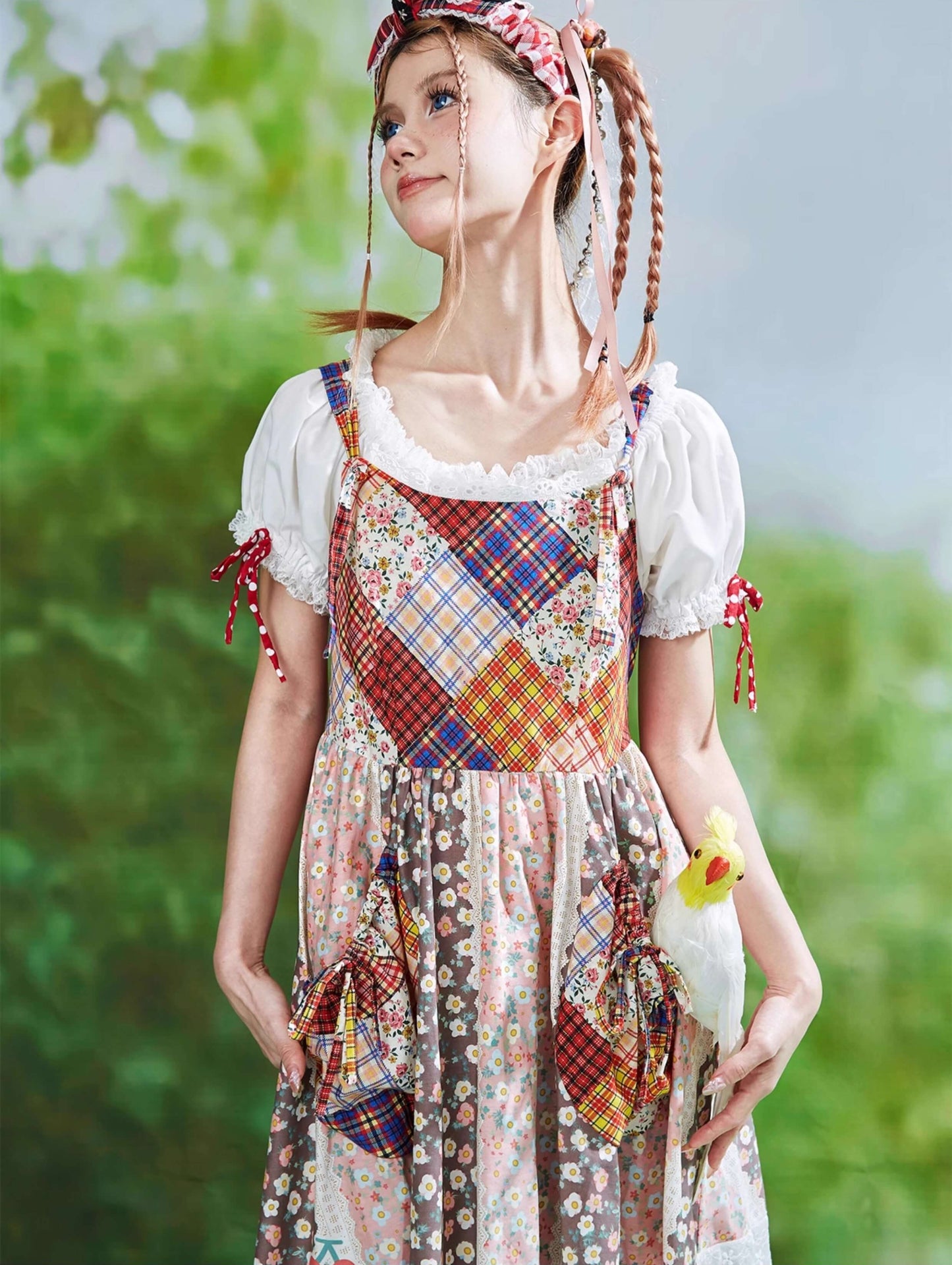 Patchwork Ribbon Garden Dress