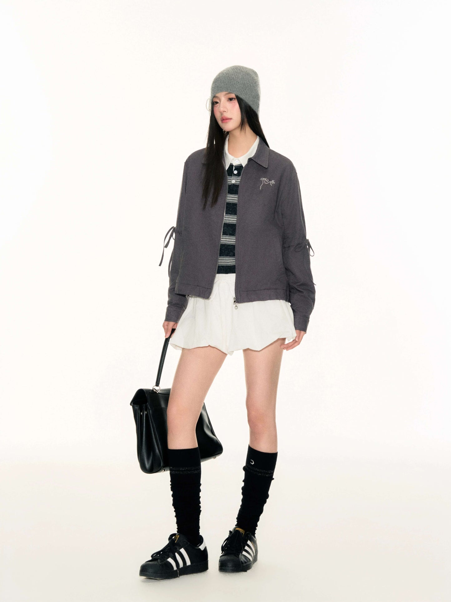 Fluffy Charm Ribbon Blouson（全2色）