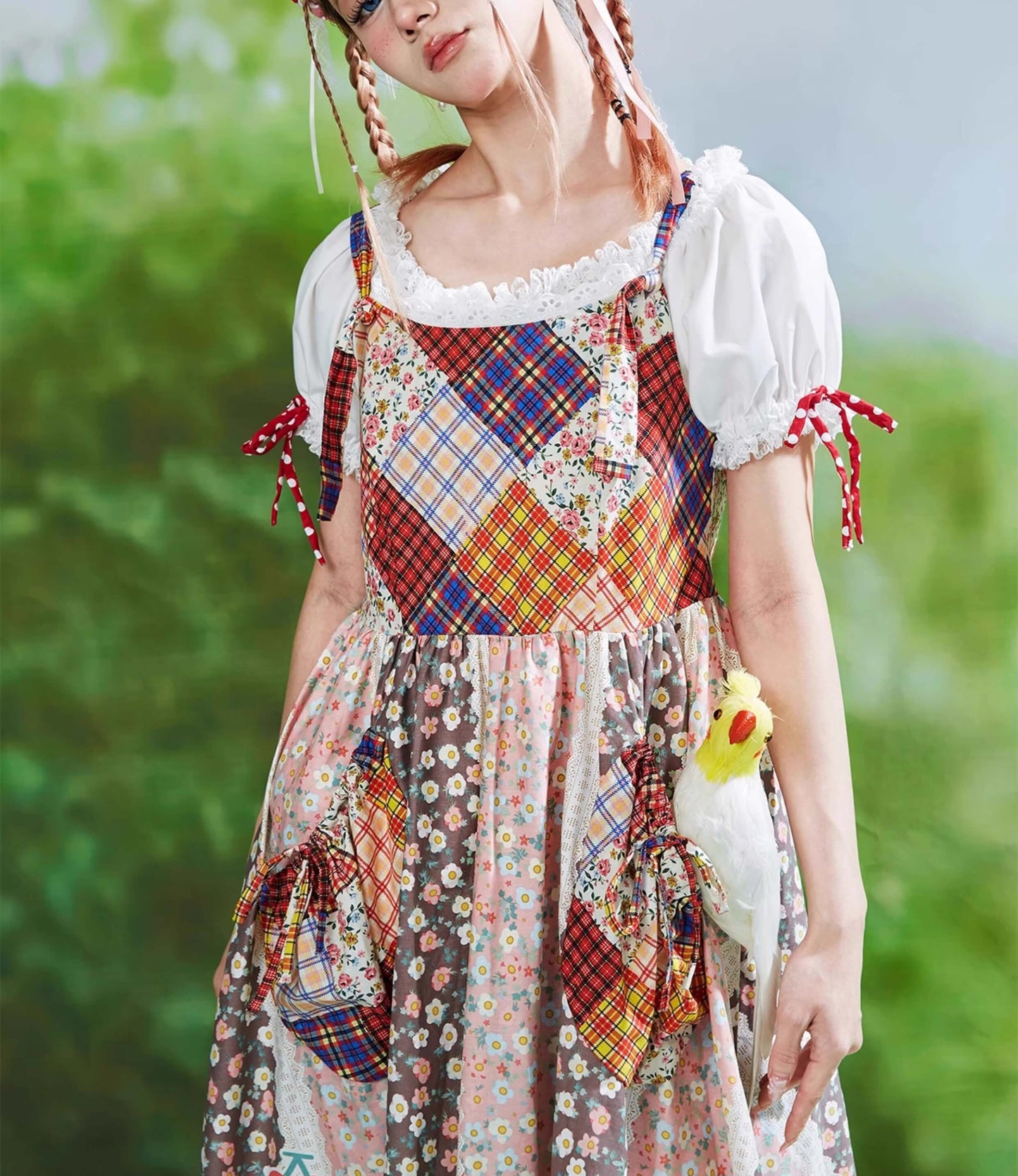Patchwork Ribbon Garden Dress