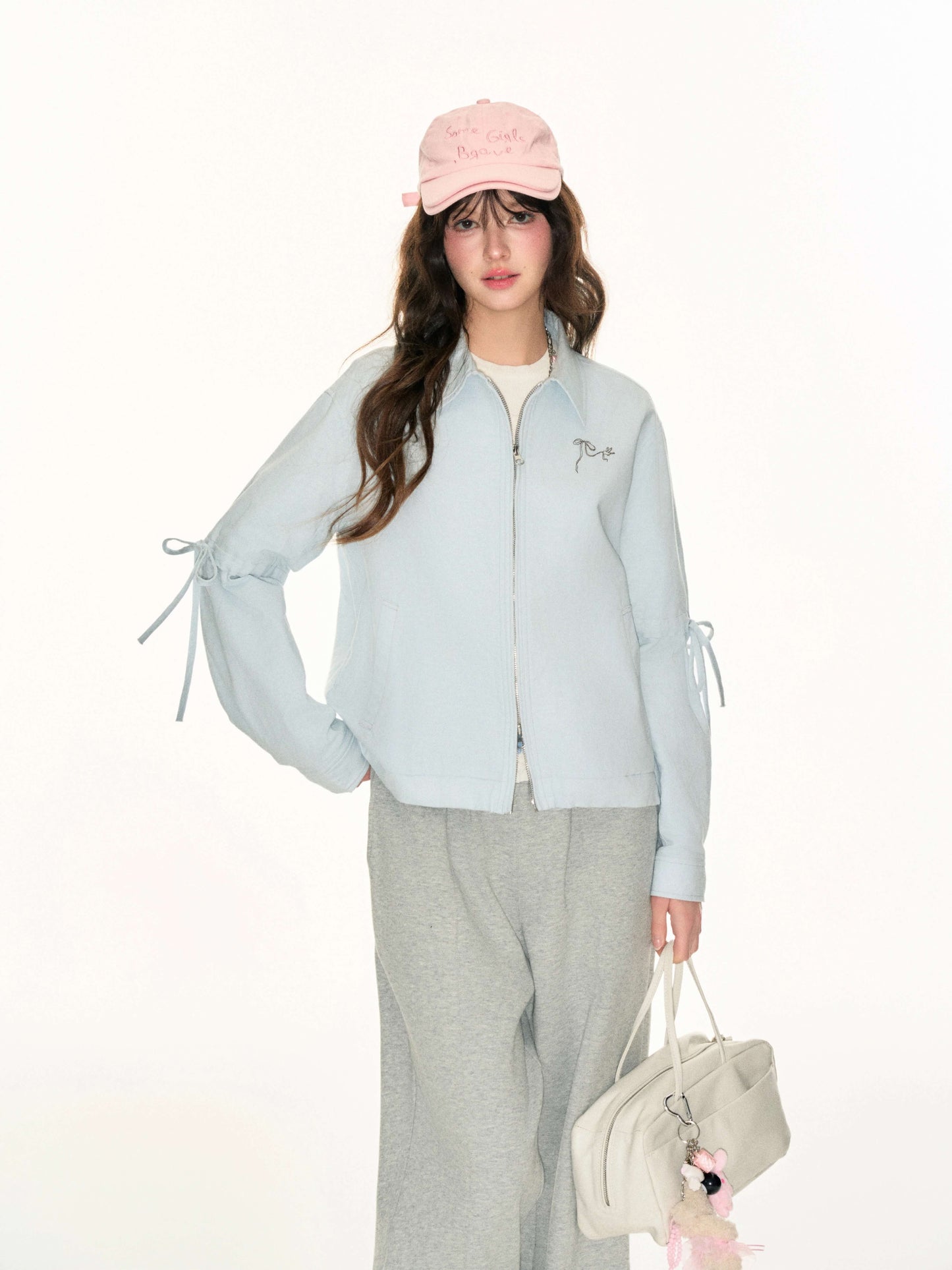 Fluffy Charm Ribbon Blouson（全2色）