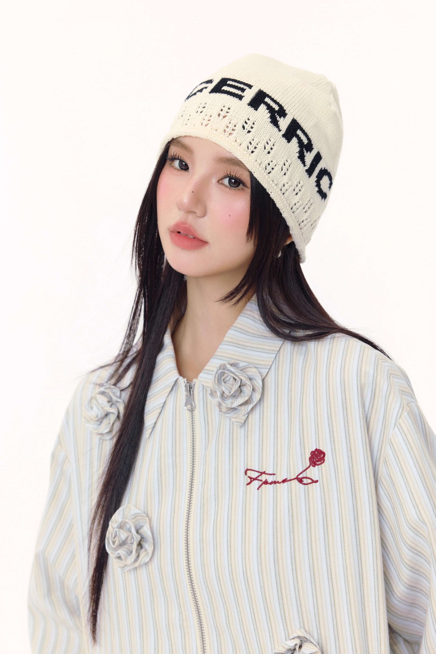 Rosette Petal  Stripe Blouson（全2色）