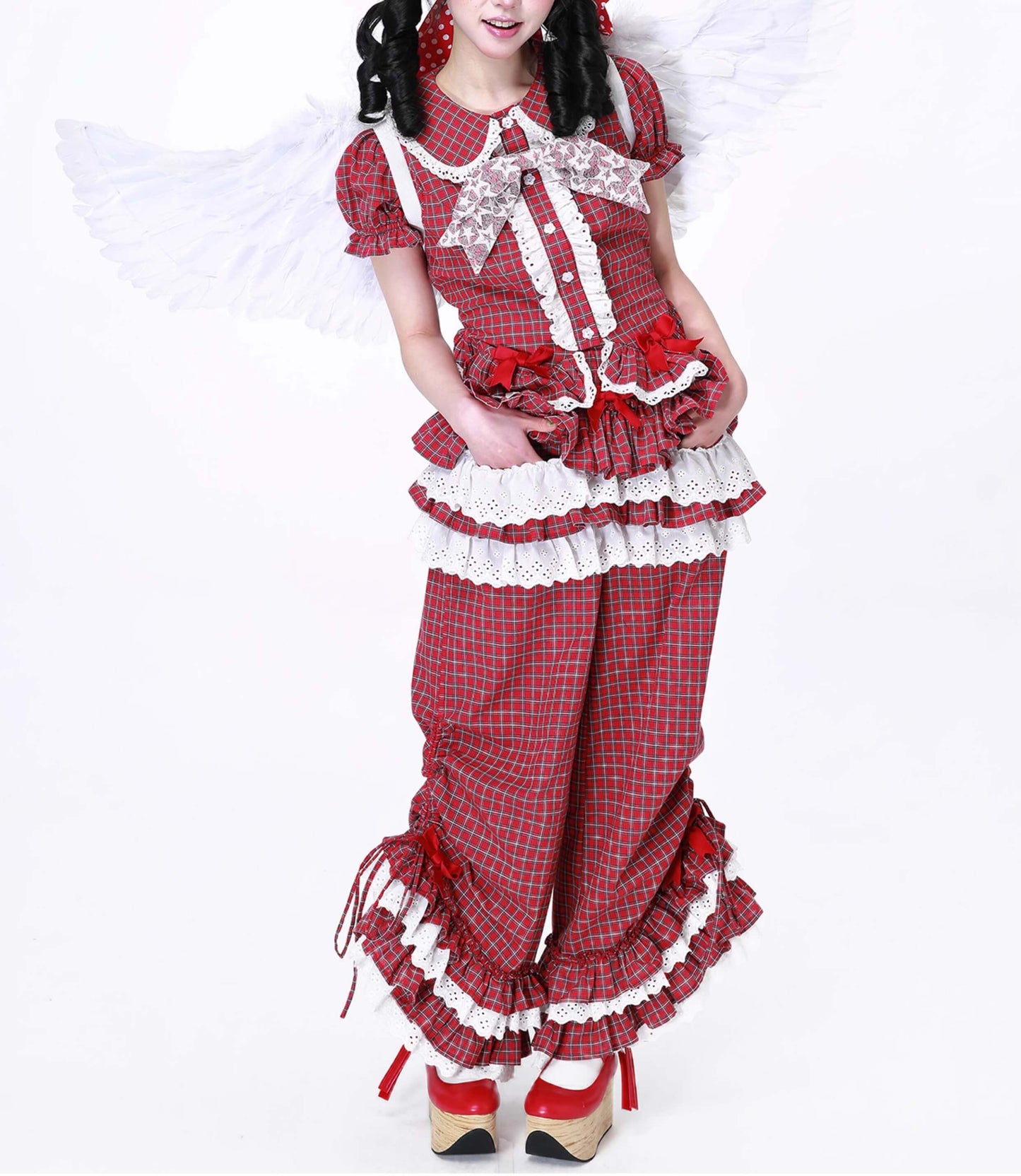 Candy Sweet Check Frill Pants