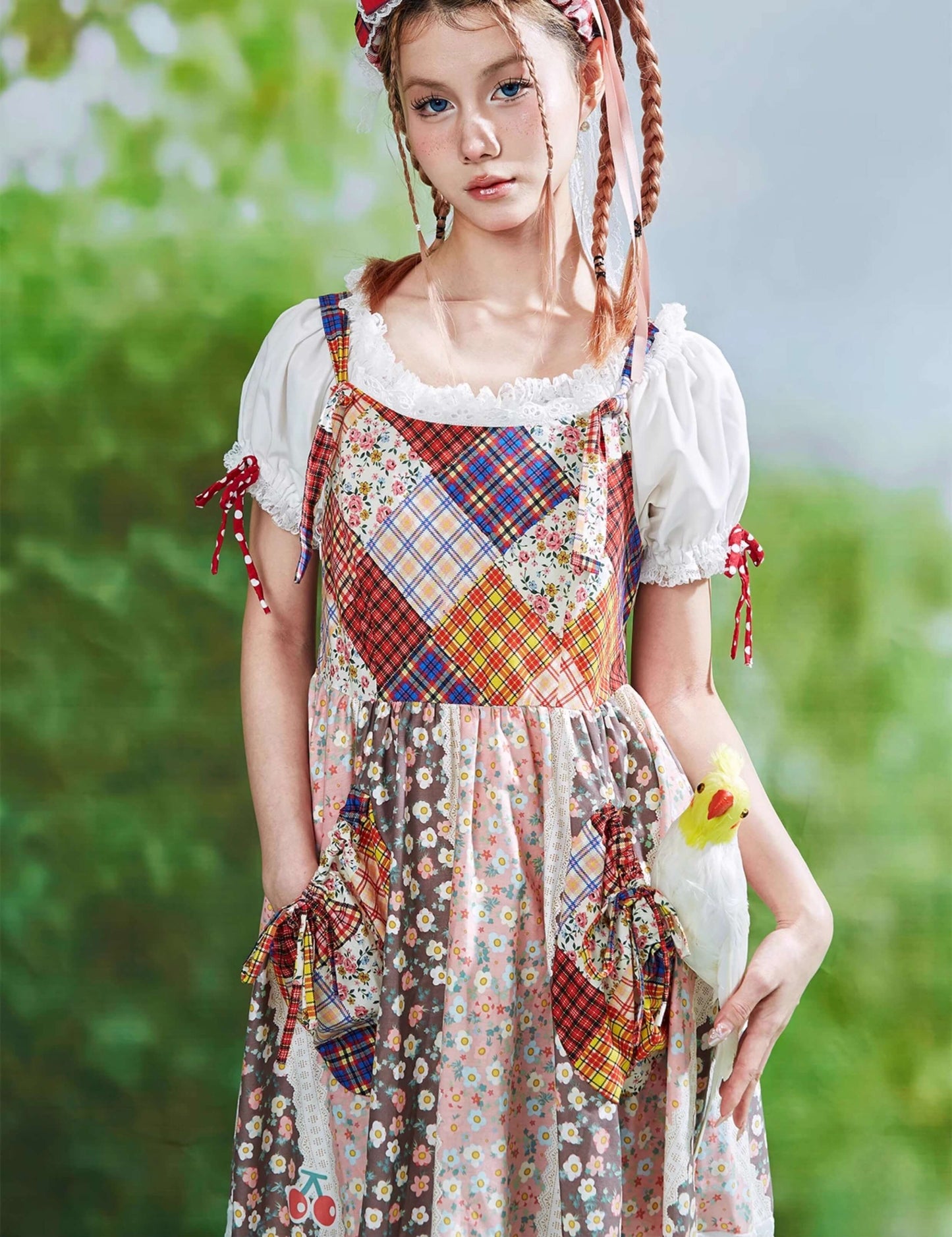 Patchwork Ribbon Garden Dress