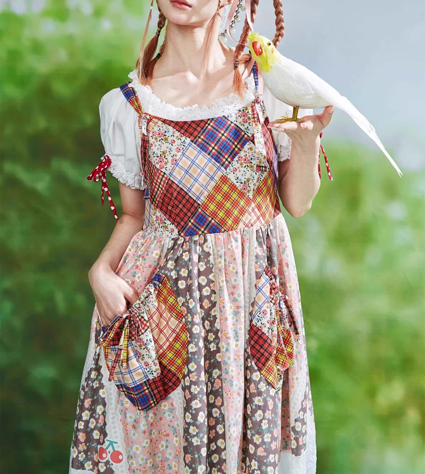 Patchwork Ribbon Garden Dress
