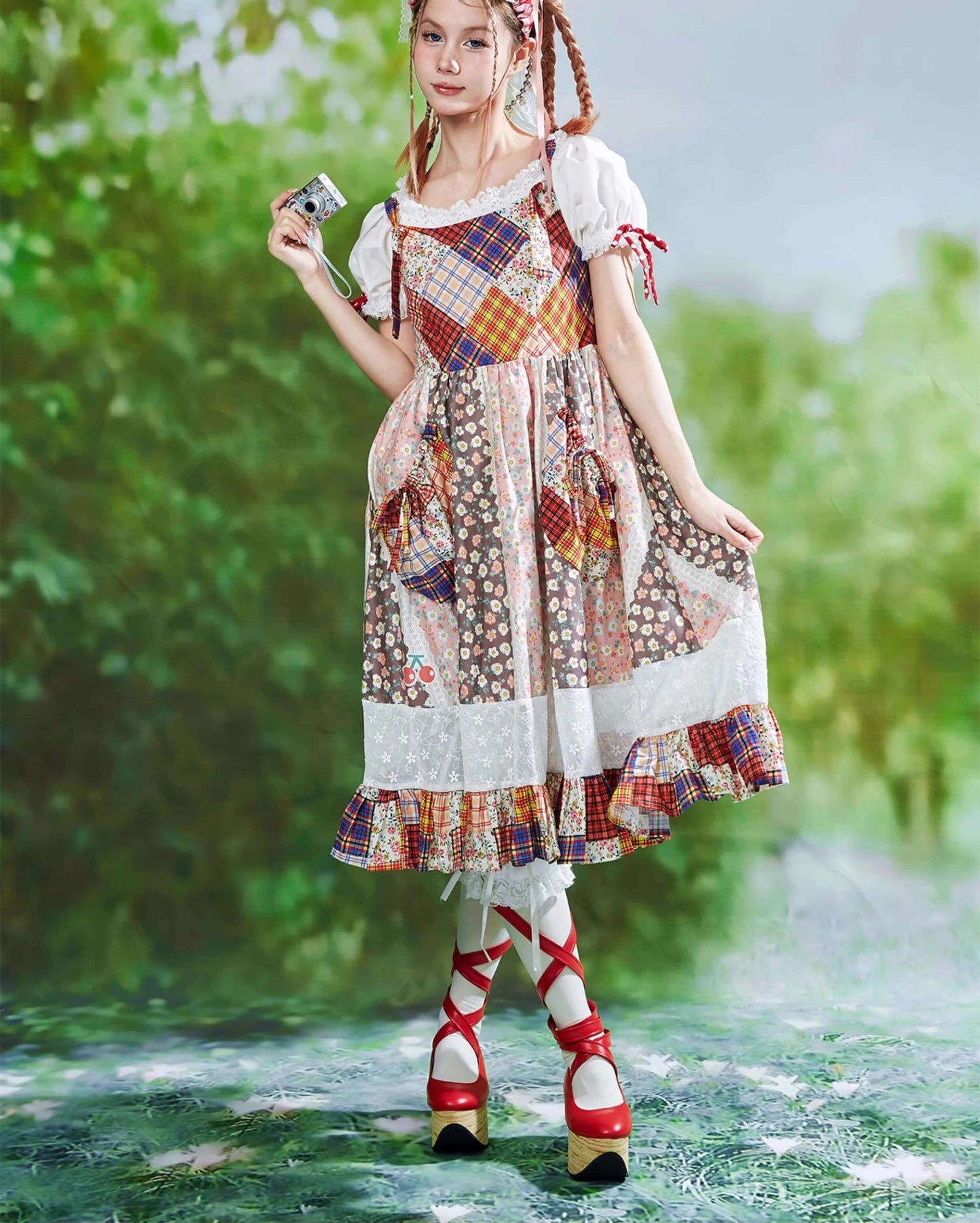 Patchwork Ribbon Garden Dress