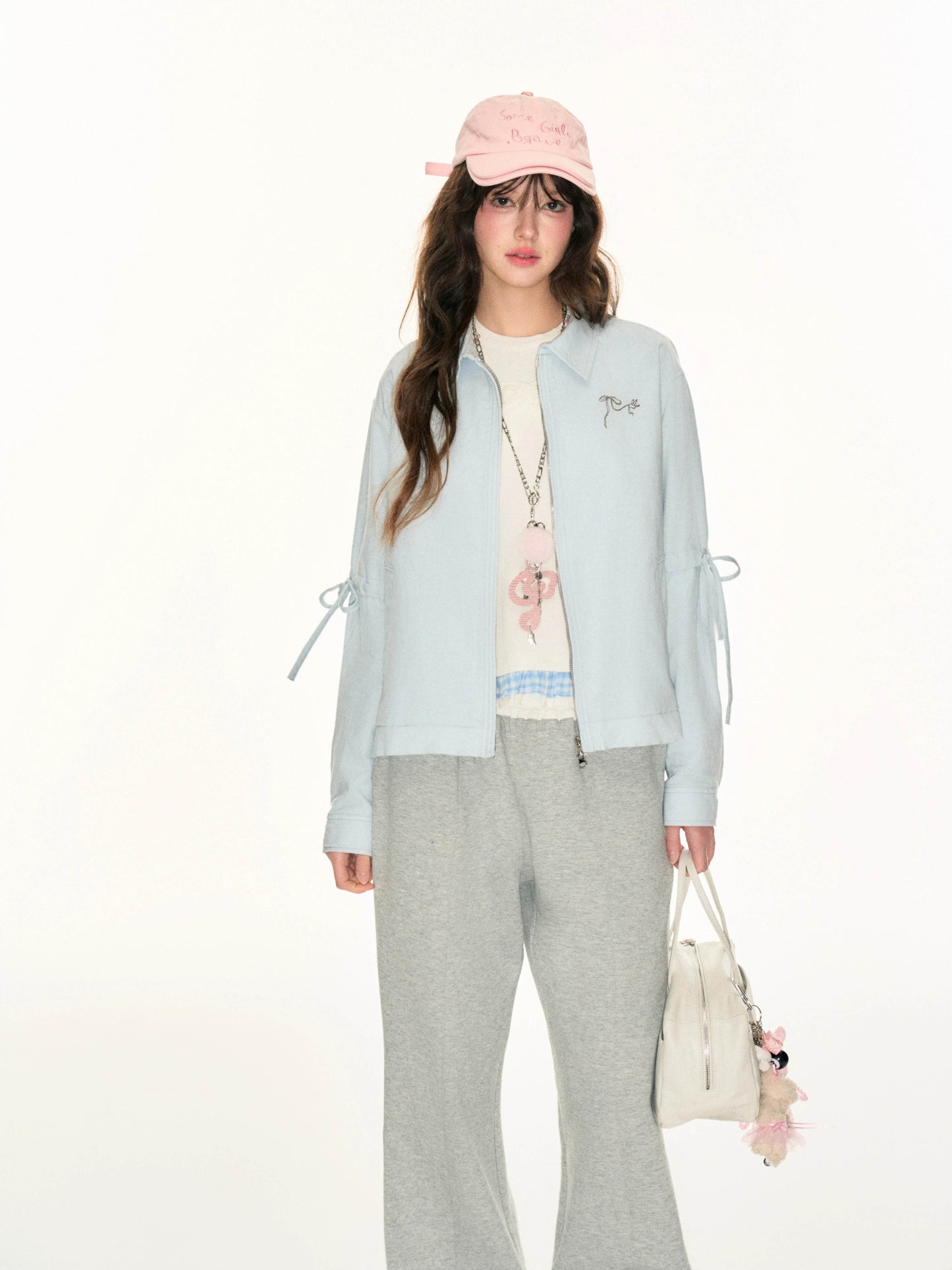 Fluffy Charm Ribbon Blouson（全2色）