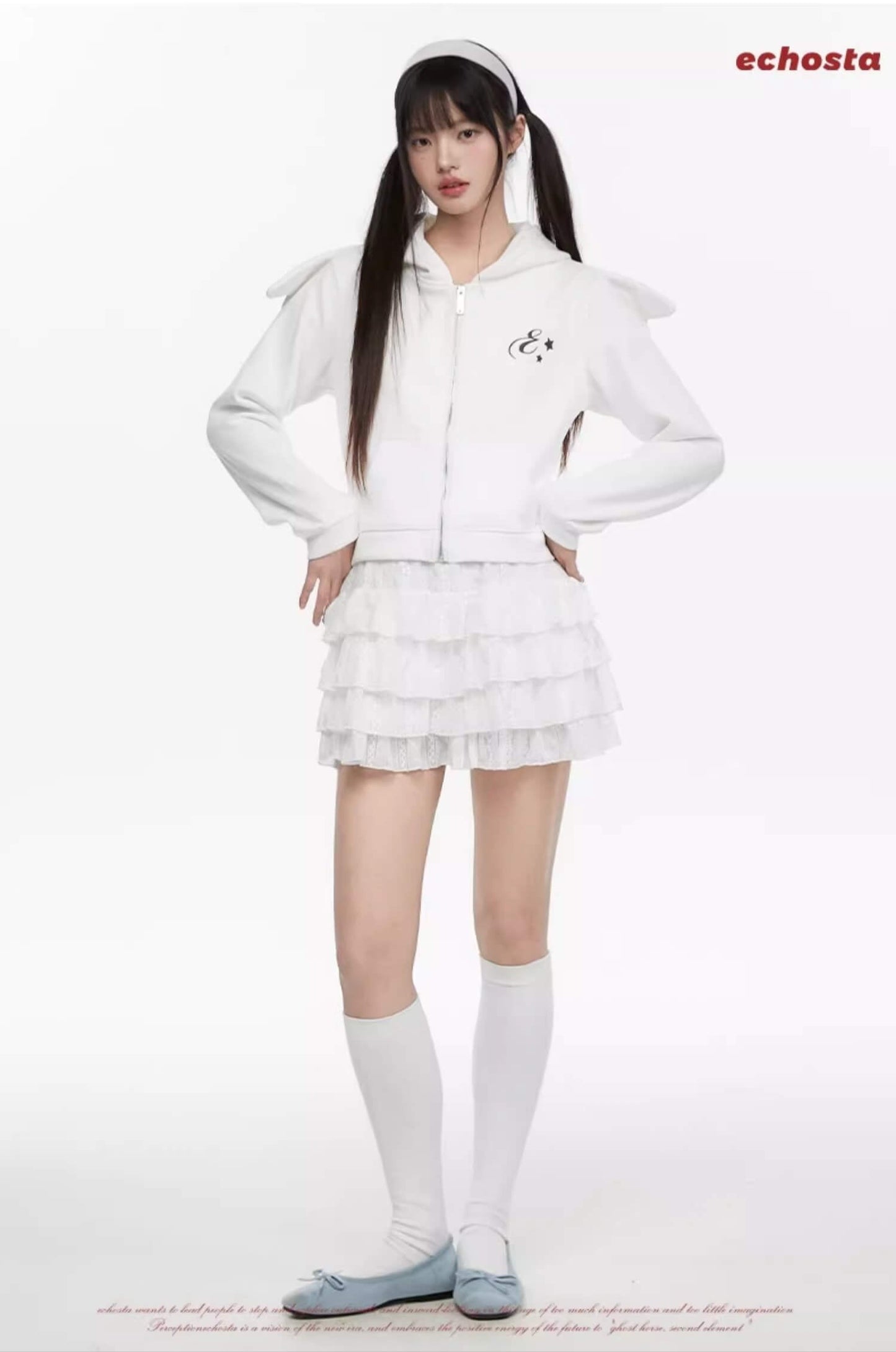 Angel Wing Zip Sweater Hoodie