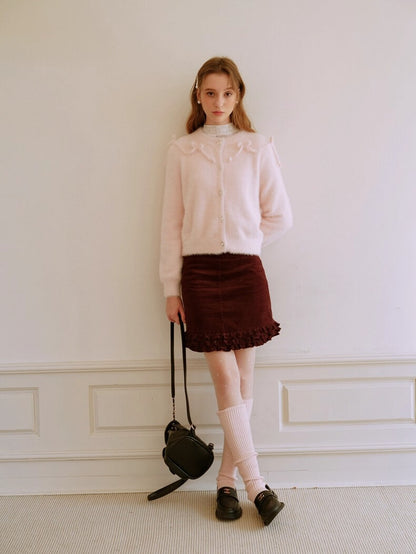 Fluffy Ribbon Bijou Cardigan