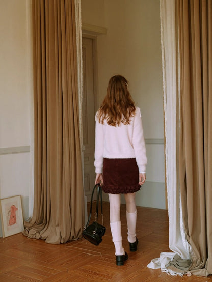 Fluffy Ribbon Bijou Cardigan