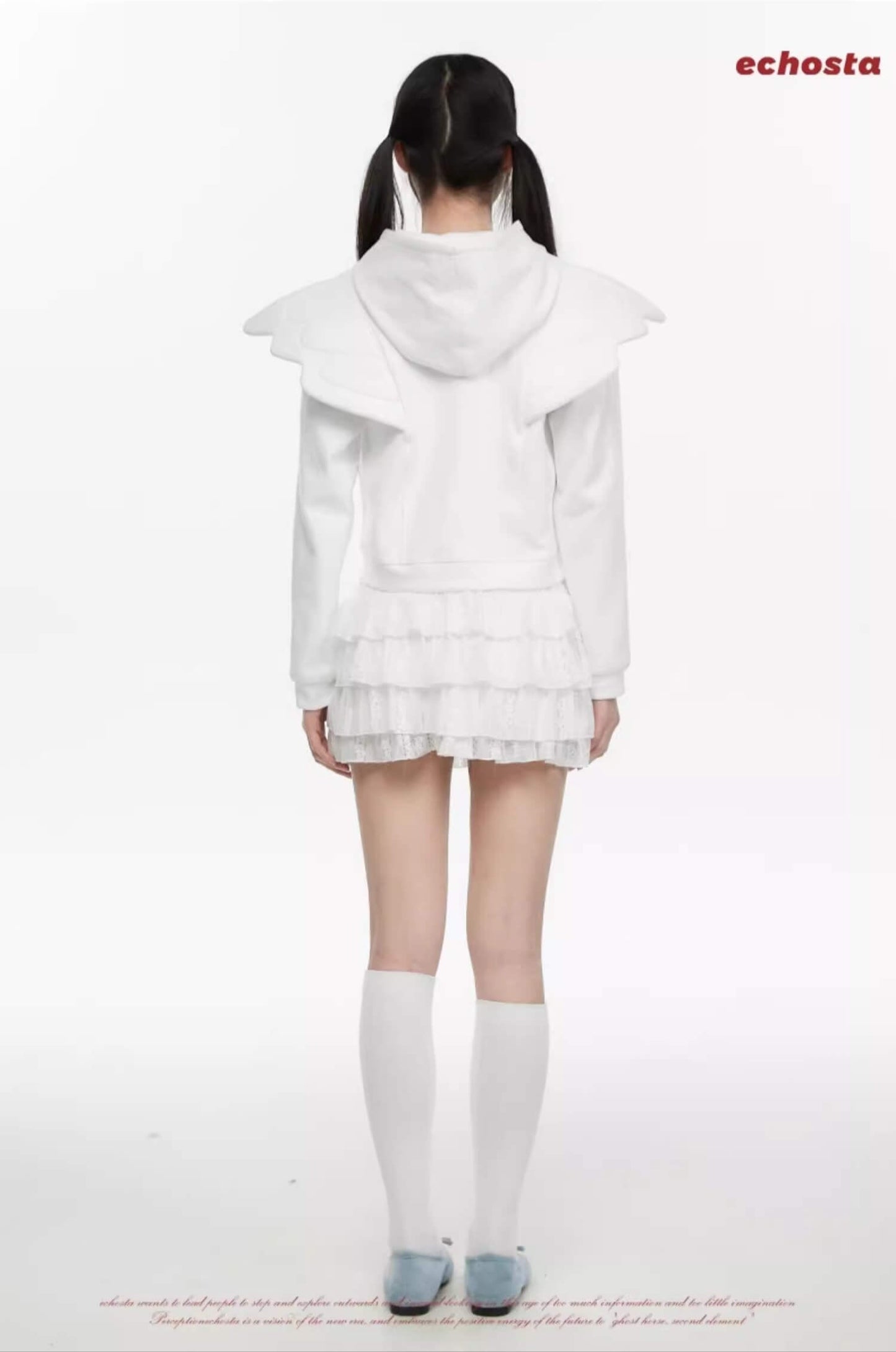 Angel Wing Zip Sweater Hoodie